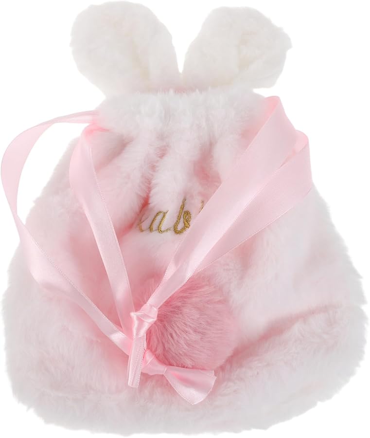 Pink Rabbit Makeup Bag Kawaii Drawstring Pouch For Travel Cosmetics Storage - Image 1